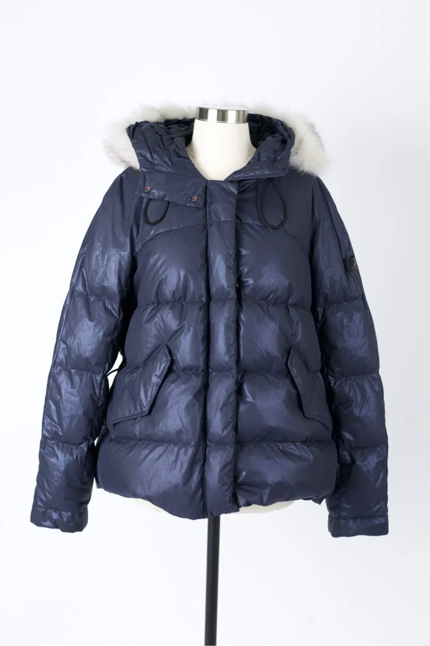 Quilted Puffer Jacket W/ Fur Hood