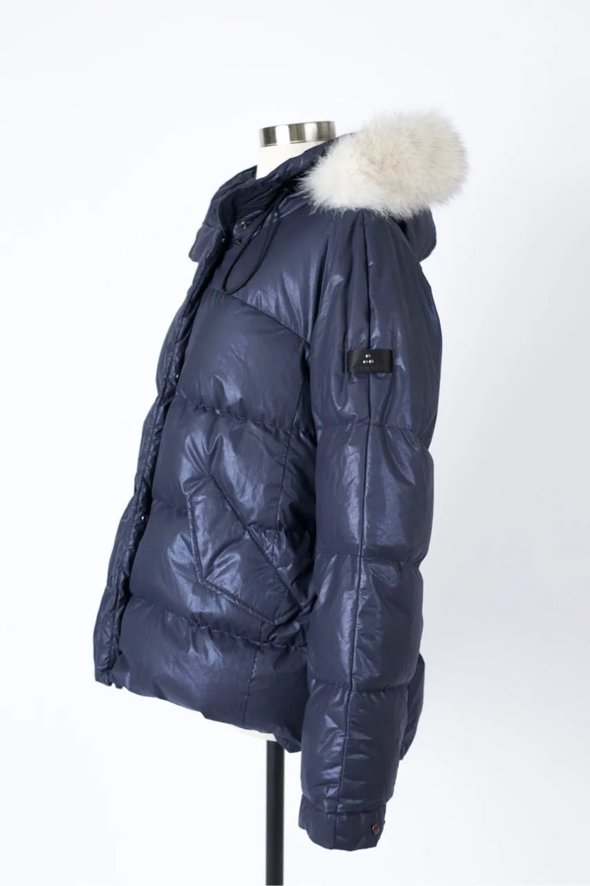 Quilted Puffer Jacket W/ Fur Hood