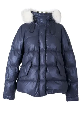 Quilted Puffer Jacket W/ Fur Hood