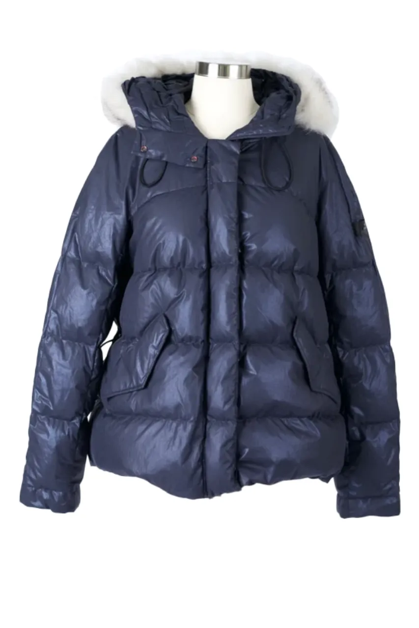 Quilted Puffer Jacket W/ Fur Hood