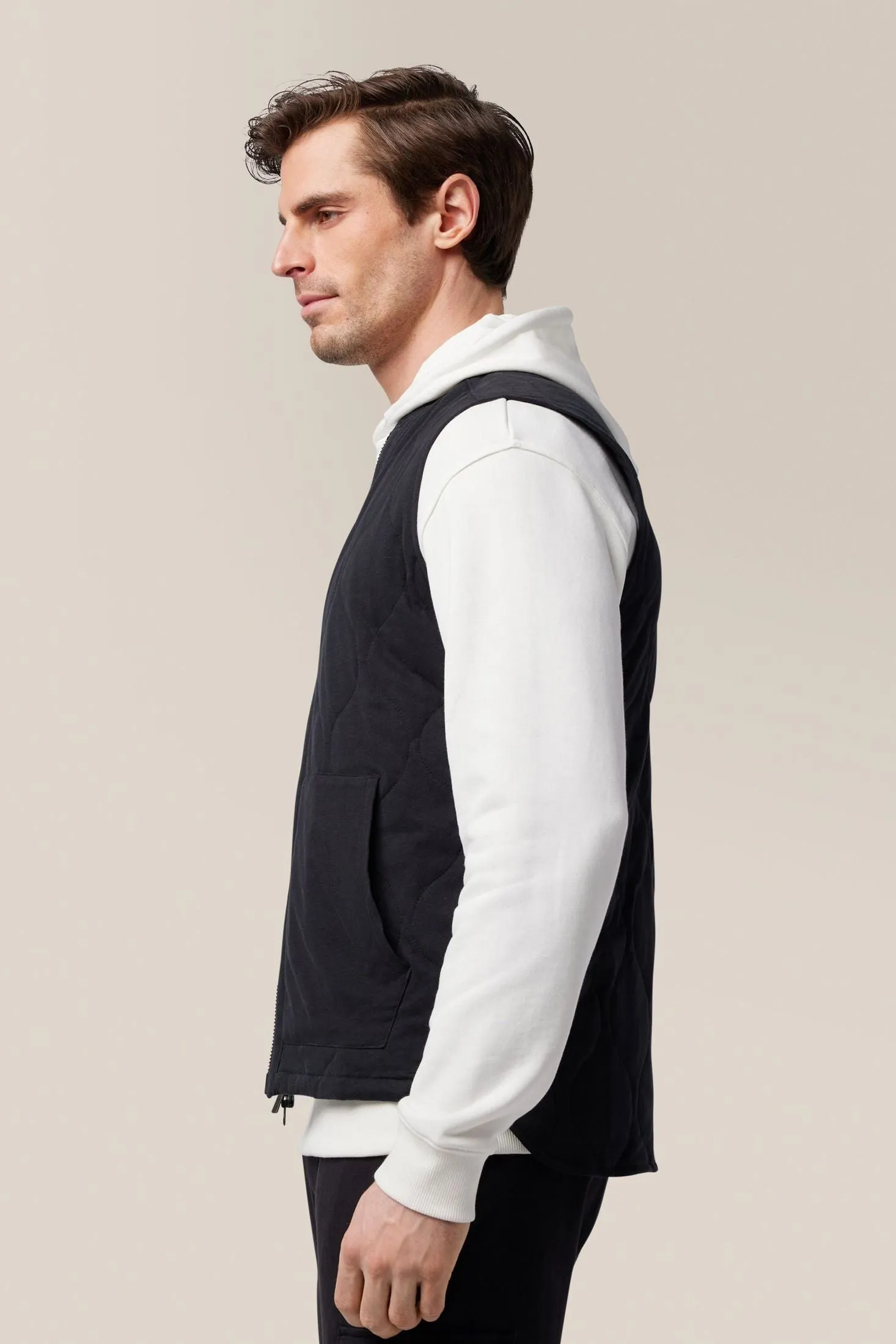 Quilted Vest | Premium Cotton Jersey