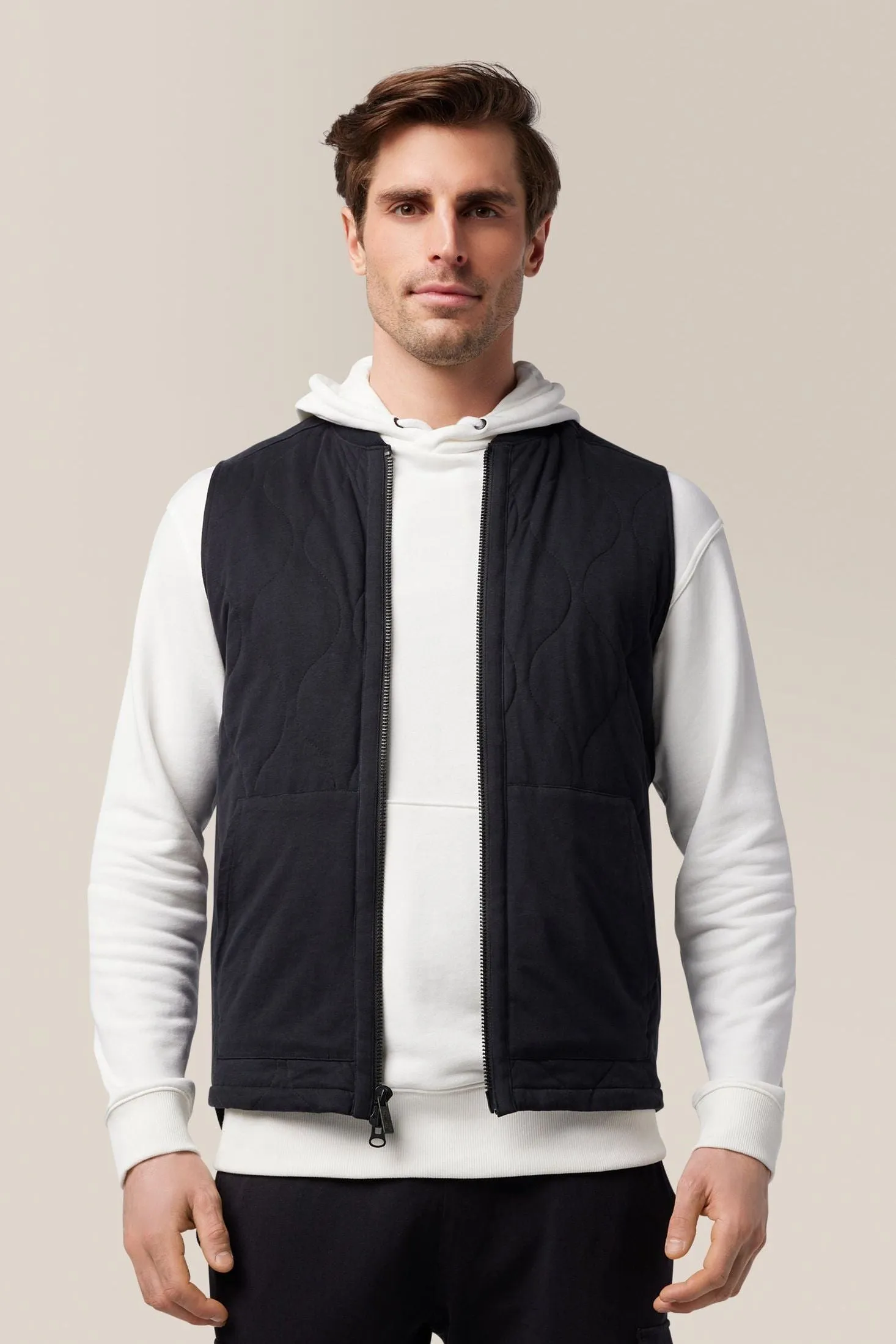 Quilted Vest | Premium Cotton Jersey