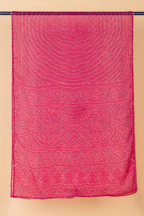 Rani Pink Bandhani Dupatta