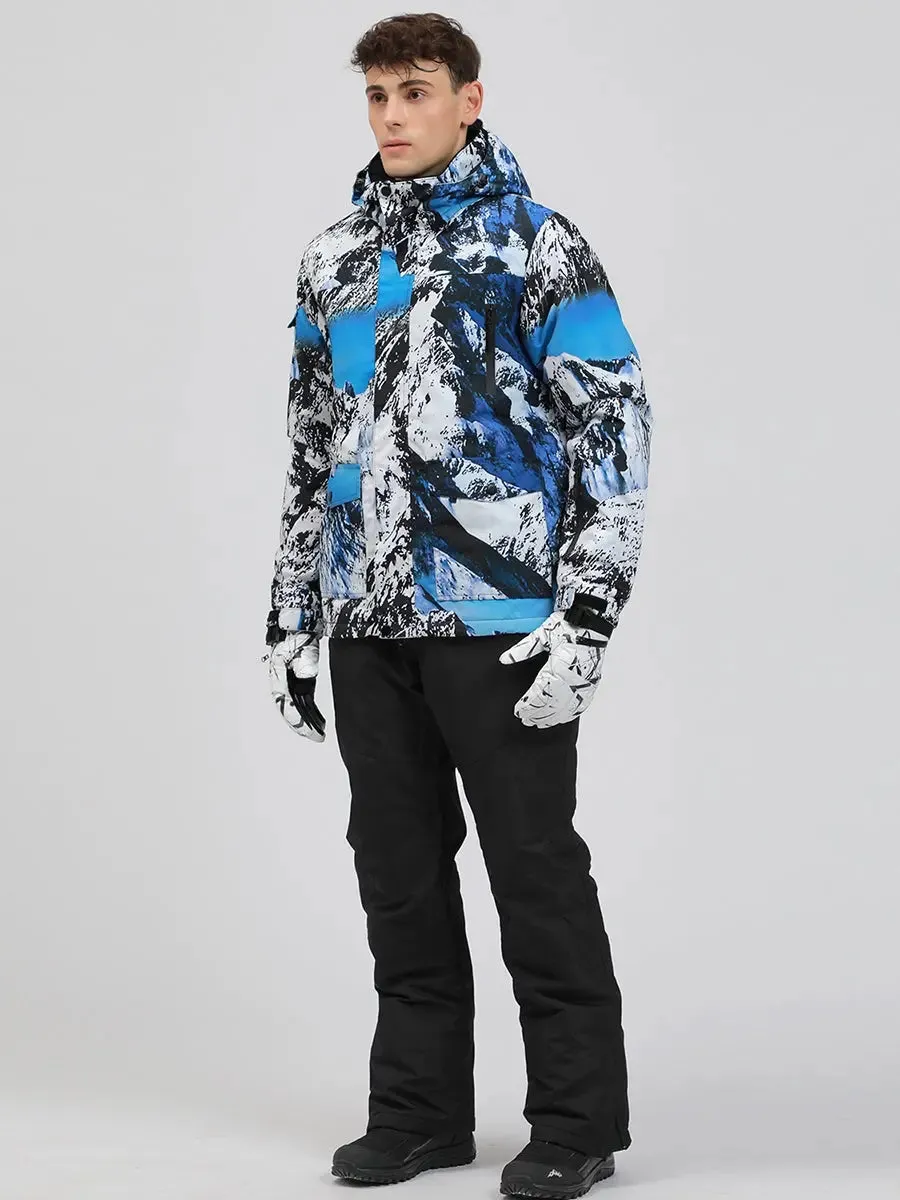 Riuiyele Men Skiing Snowboarding Jacket