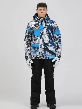 Riuiyele Men Skiing Snowboarding Jacket