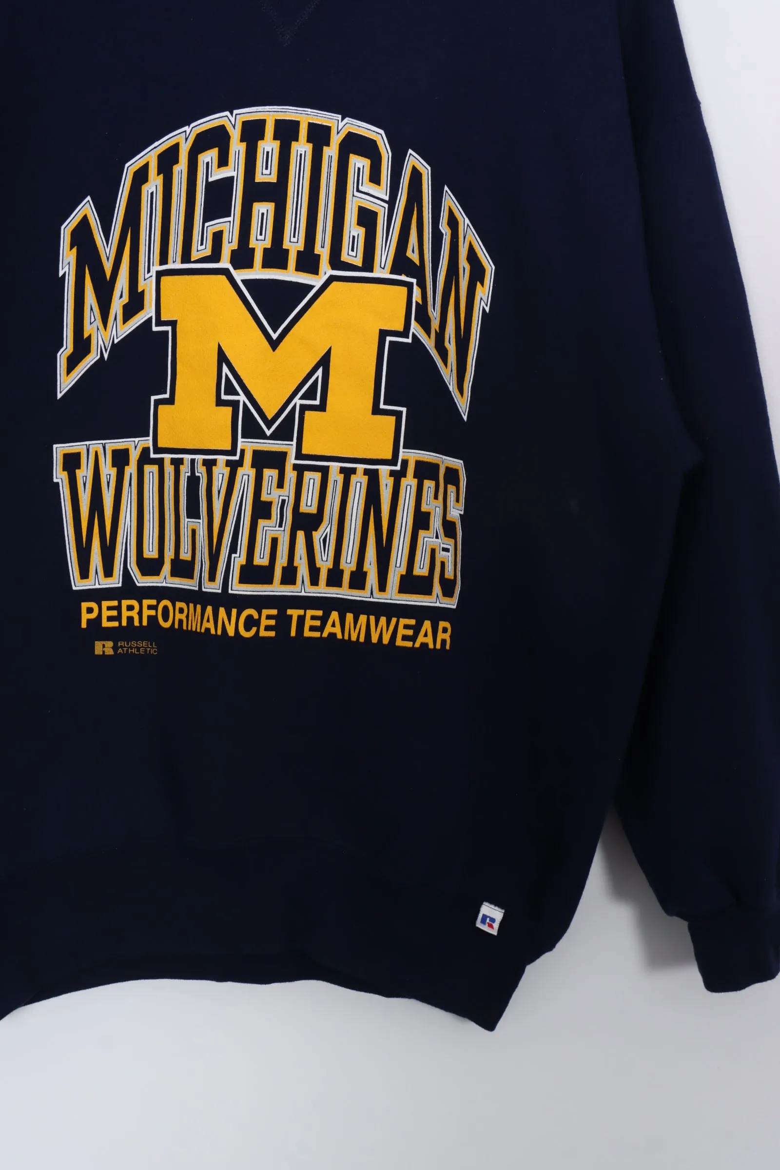 RUSSEL Michigan Wolverines College Football Sweatshirt (XL)