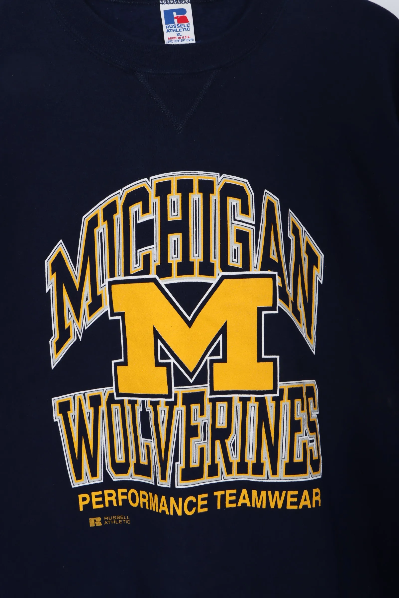 RUSSEL Michigan Wolverines College Football Sweatshirt (XL)