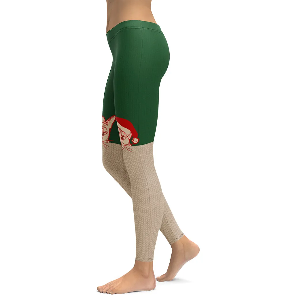 Santa Cat Leggings