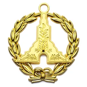 Senior Warden Blue Lodge Collar Jewel - Gold Plated