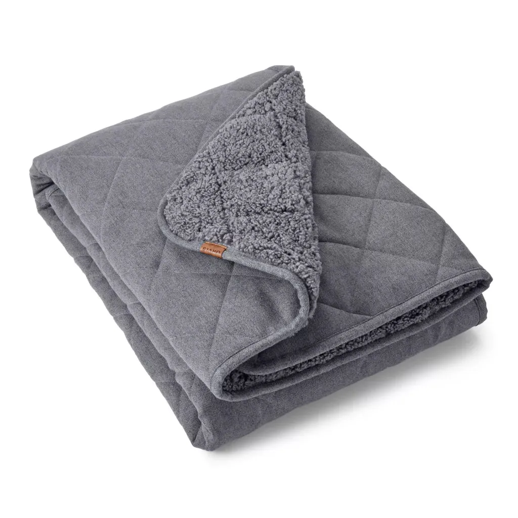 Sherpa Fleece Dog Throw Blanket