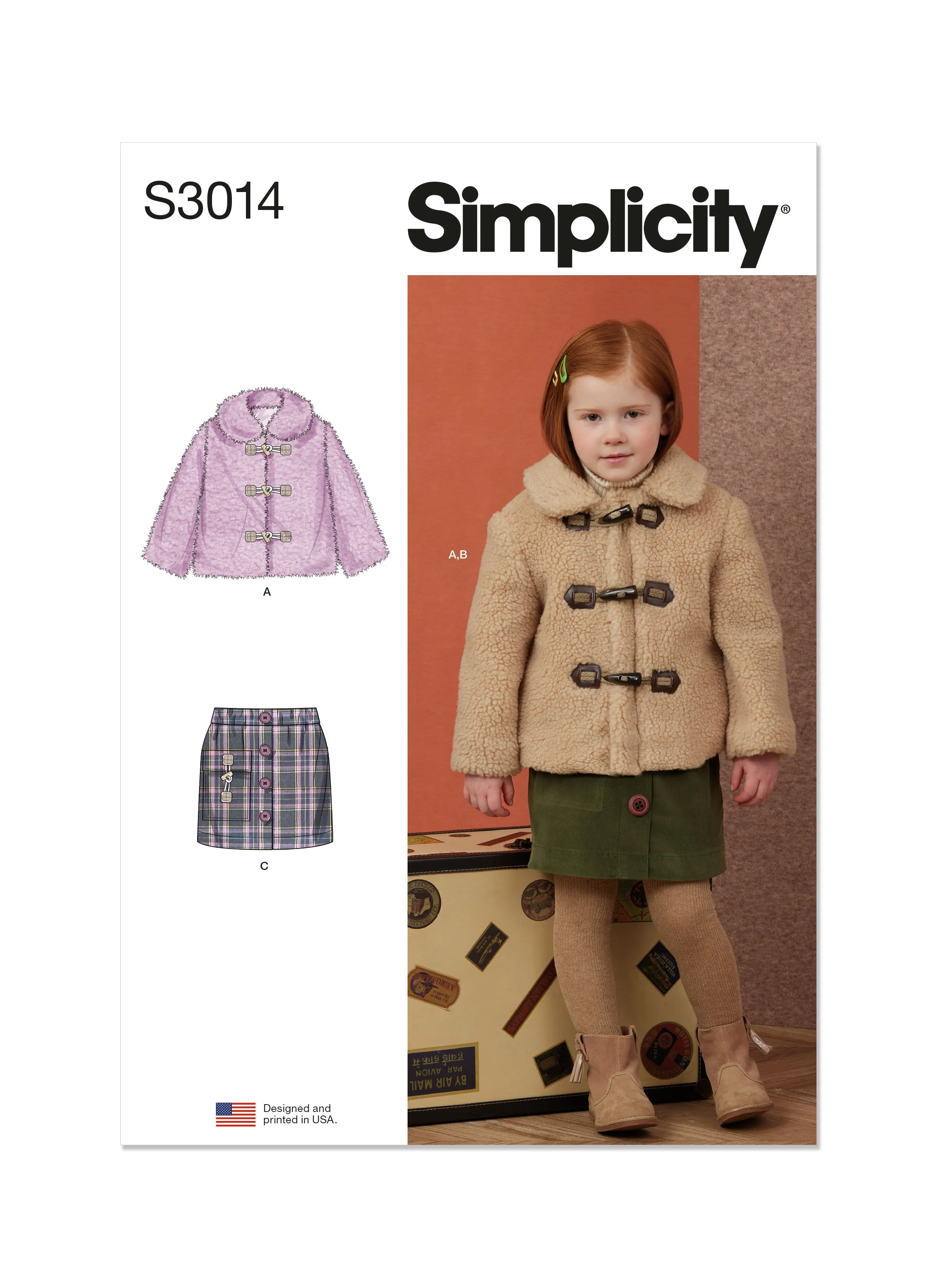 Simplicity Sewing Pattern 3014 Children's Jacket and Skirts