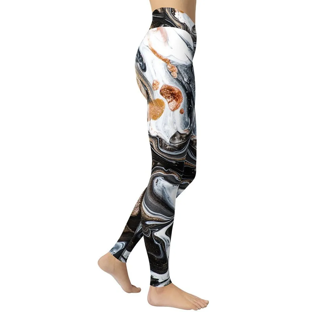 Speck of Gold Yoga Leggings