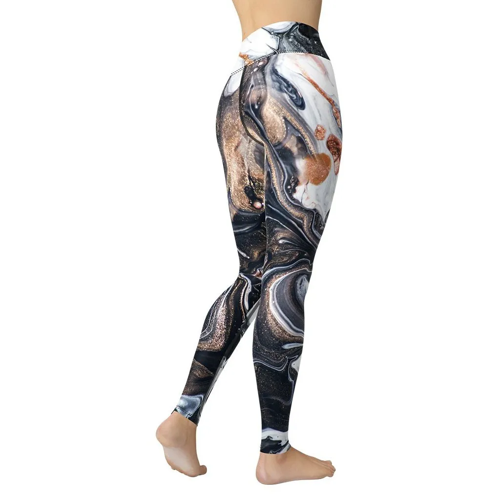 Speck of Gold Yoga Leggings