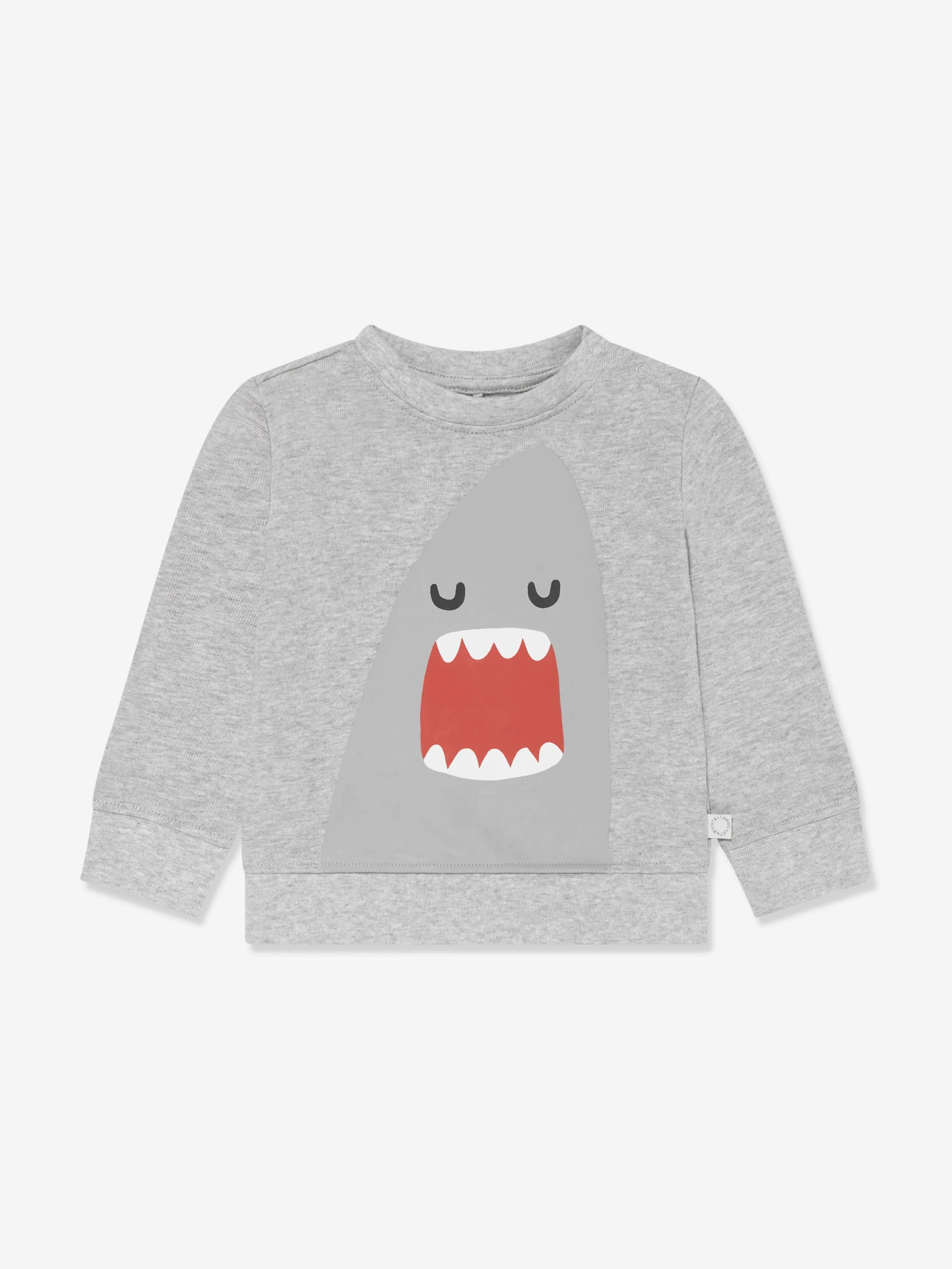 Stella McCartney Baby Boys Shark Sweatshirt in Grey