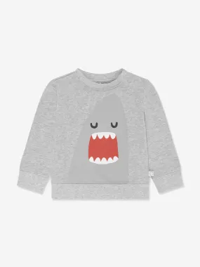 Stella McCartney Baby Boys Shark Sweatshirt in Grey