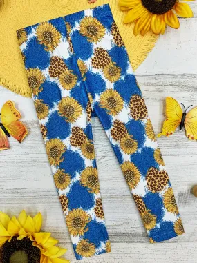 Sweetest Sunflower Capris Leggings