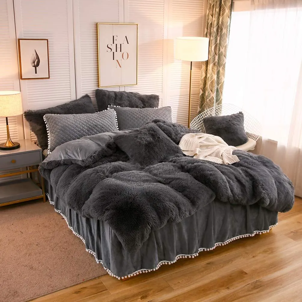 The Softy Dark Gray Bed Set