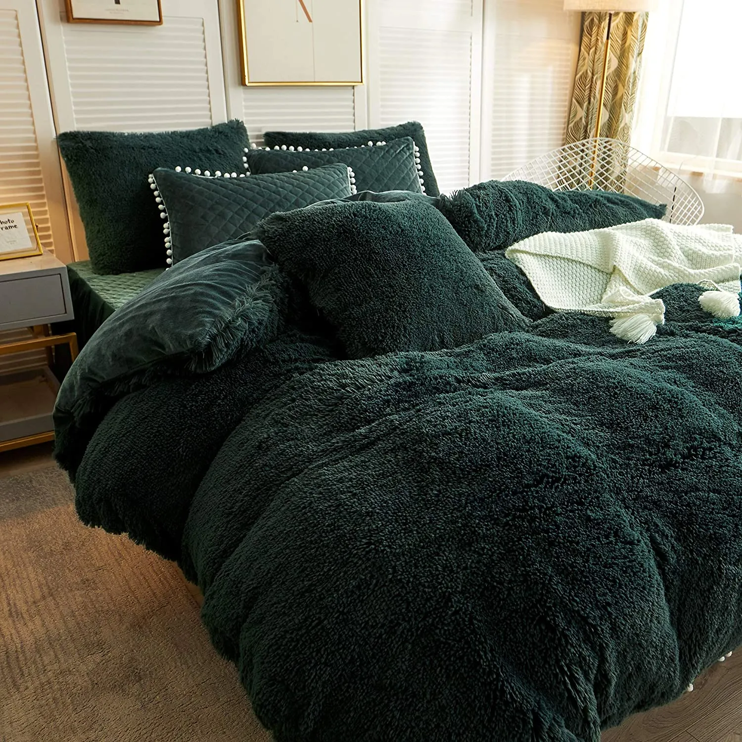 The Softy Dark Green Bed Set