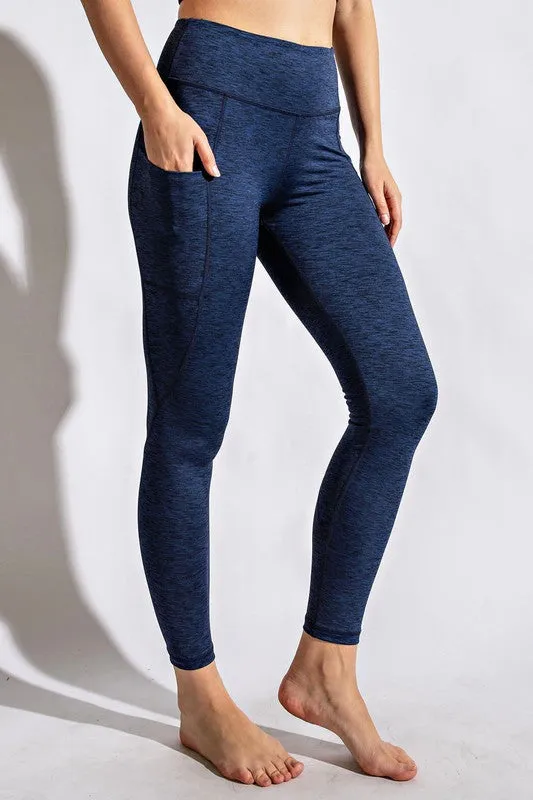 TWO TONE FULL LENGTH YOGA LEGGINGS