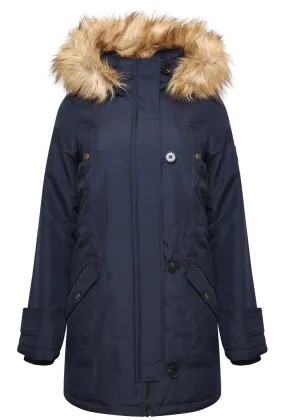 VERO MODA EXCURSION EXPEDITION 3/4 PARKA - NAVY BLAZER