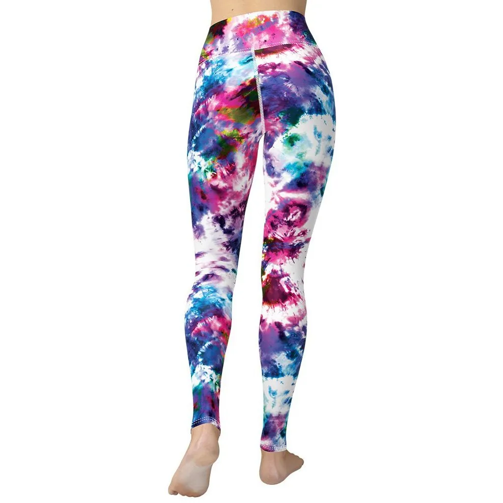 Vibrant Tie Dye Yoga Leggings