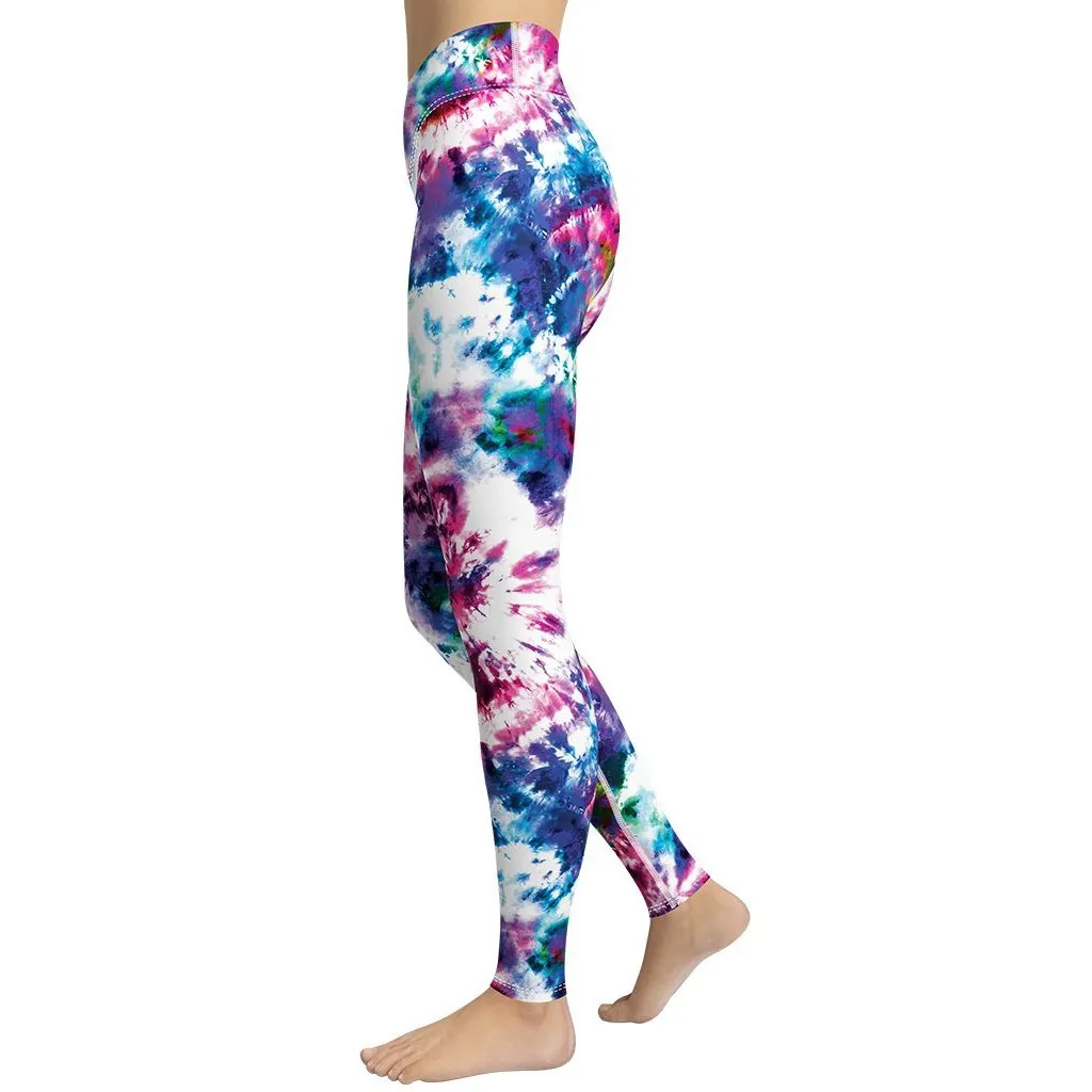 Vibrant Tie Dye Yoga Leggings