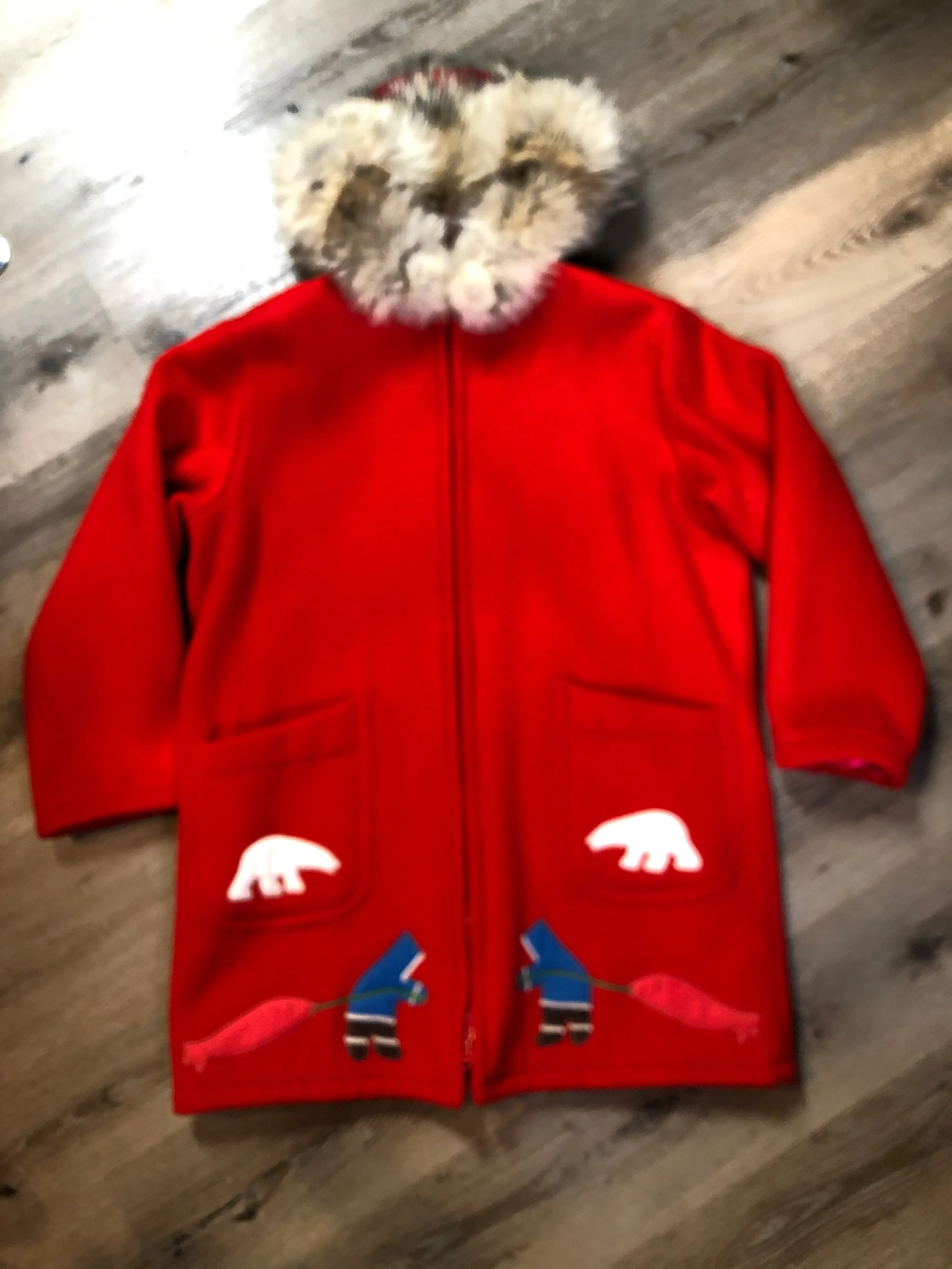 Vintage Inuvik Parka Enterprise Red Wool Northern Parka with Storm Shell, Made in Canada, SOLD