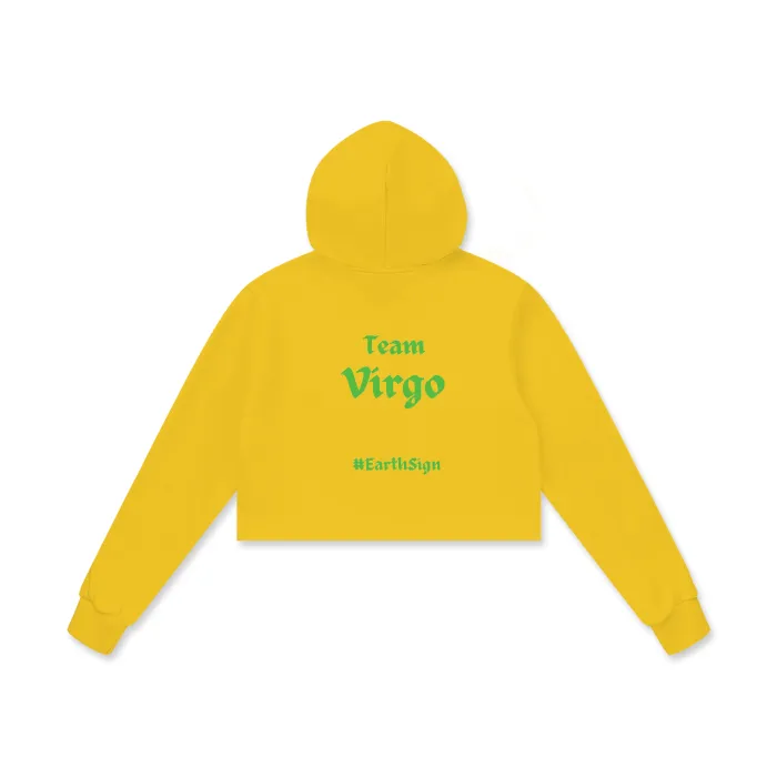 Virgo Cotton Cropped Hoodie