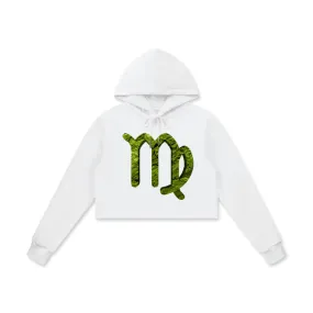 Virgo Cotton Cropped Hoodie