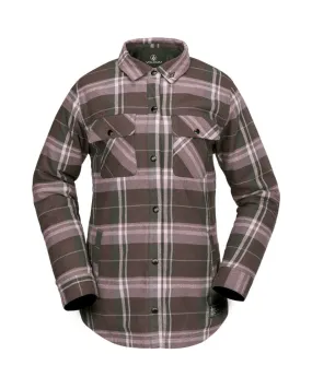 Volcom Women's Ins Riding Flannel Dusty Lavender 2025