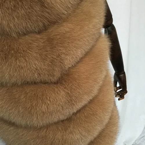 Women Real Fox Fur Vest Female Winter Autumn Genuine Fox Fur Waistcoat Coat Fashion Lady Gilet Natural Real Fur Vest for Women