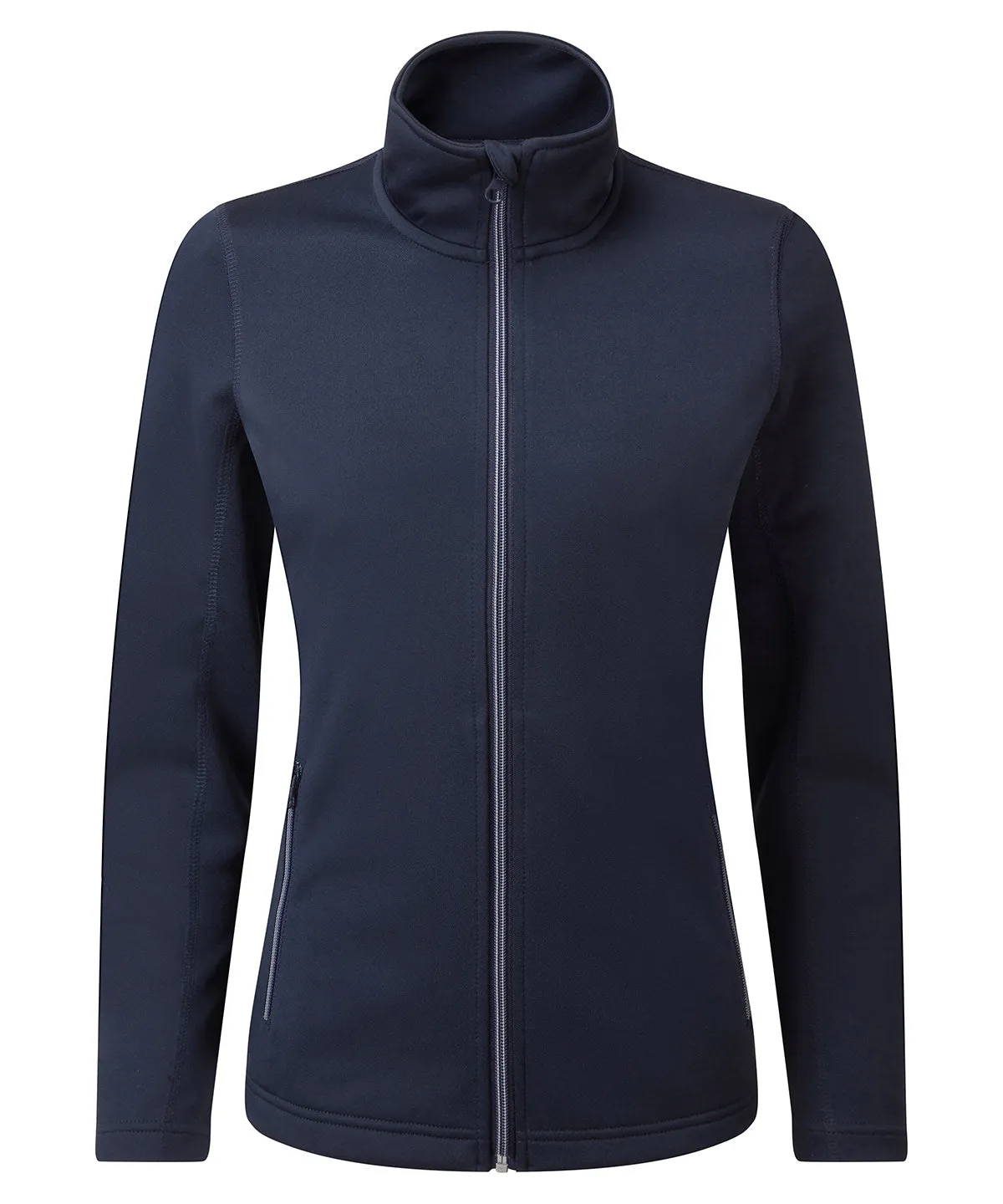 Womens spun dyed sustainable zip-through sweatshirt | French Navy