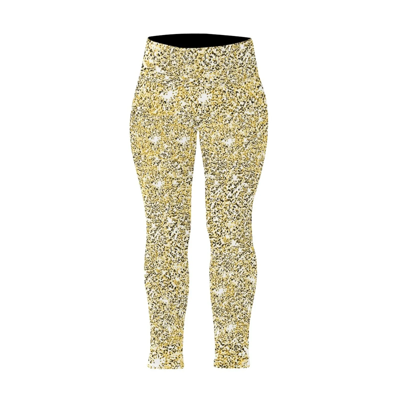 XXS-5XL Gold Sparkly High waisted Leggings,casual,gym/yoga/lounge/chillout/party wear,Christmas/Thanksgiving/Birthday/New Year/Ladies Gift