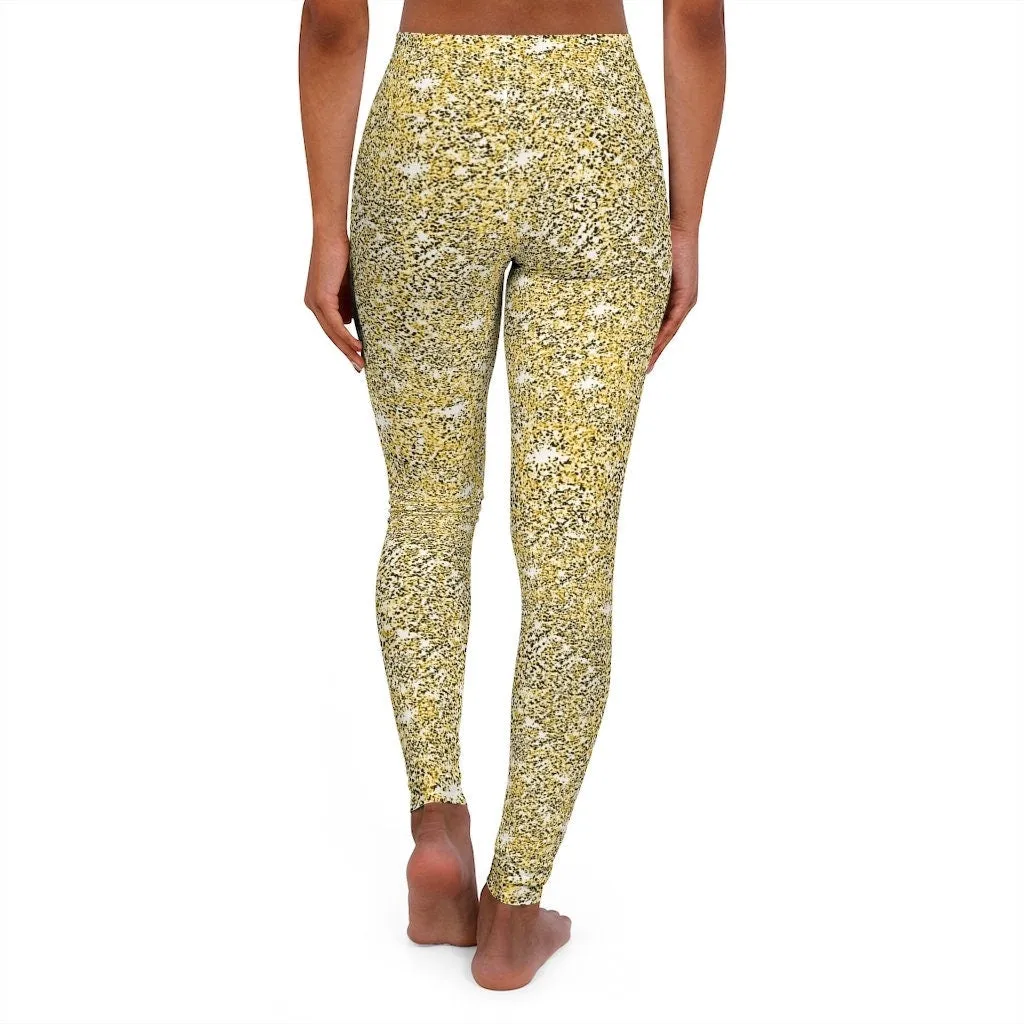 XXS-5XL Gold Sparkly High waisted Leggings,casual,gym/yoga/lounge/chillout/party wear,Christmas/Thanksgiving/Birthday/New Year/Ladies Gift